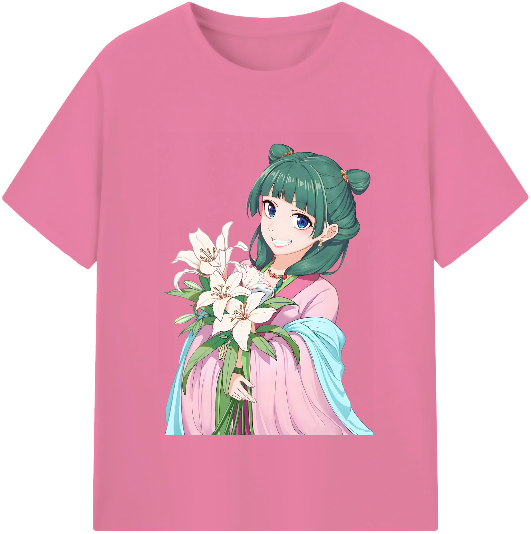 （画像用） 薬屋のひとりごと The Apothecary Diaries 綿100％半袖Tシャツ（フロントプリント）